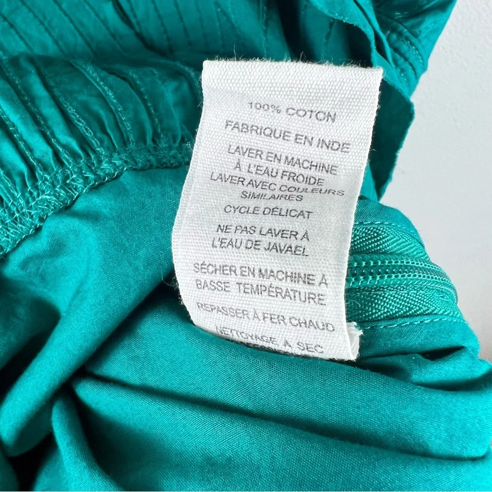 NEW ULLA JOHNSON Camilla Tiered Mini Dress in Verdigris - Picture 7 of 10